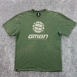 Vintage Y2K GMBM Global Mountain Bike Network Shirt Mens Large Olive Green Bike